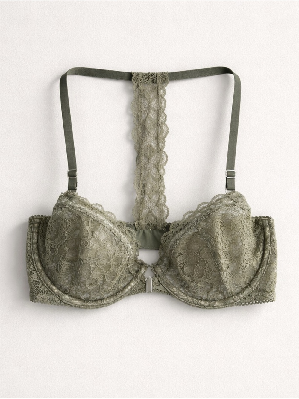 Victoria’s Secret Dream Angels Unlined Demi Bra 32D Lace Racerback Underwire